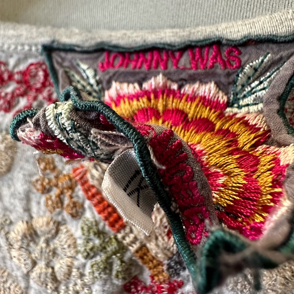 Johnny Was Embroidered Top Blouse Shirt Size 1X - Picture 7 of 8